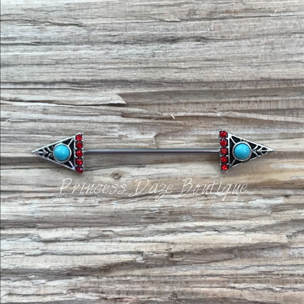 Tribal Arrow Industrial Barbell‎ Earring
